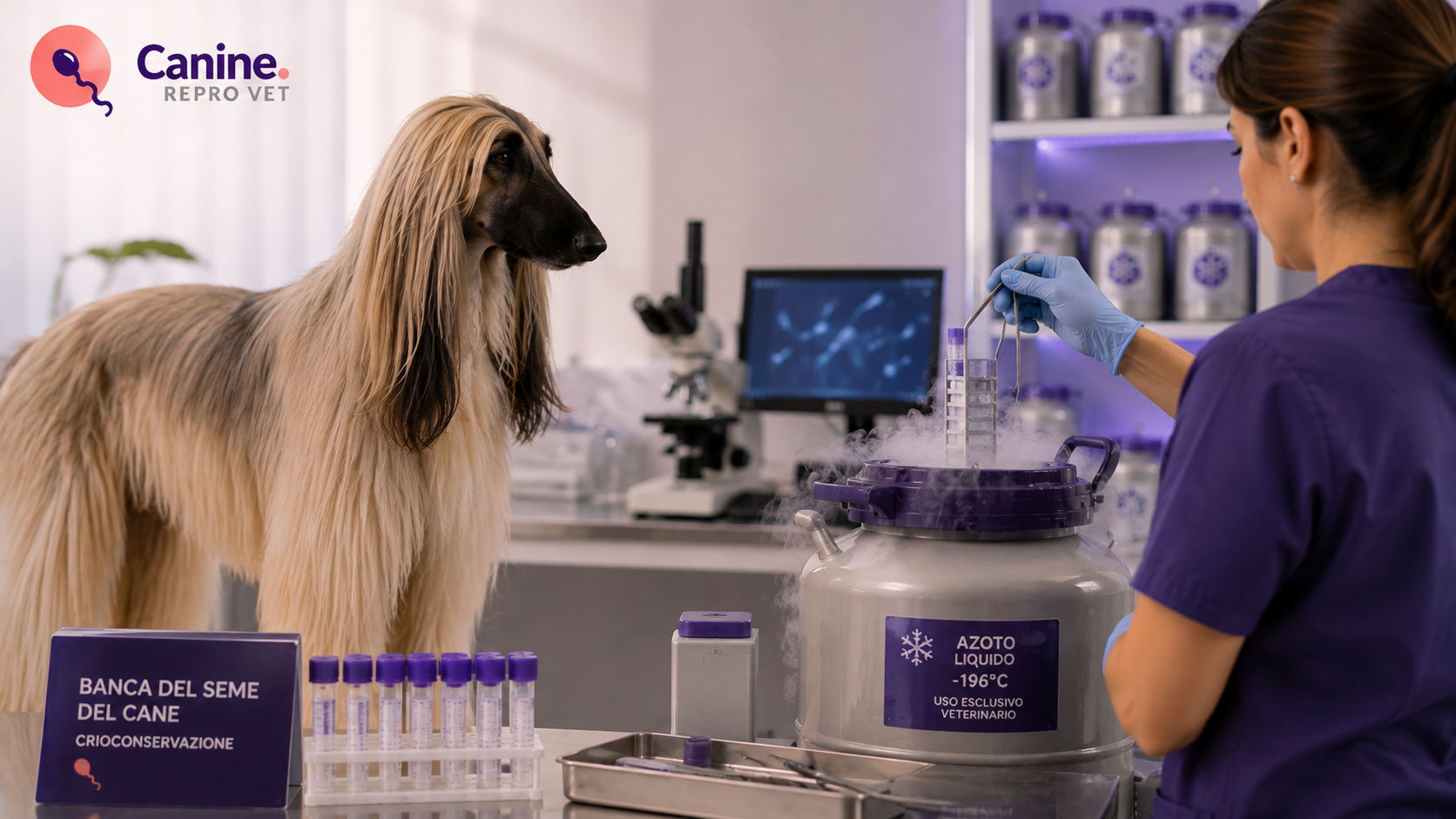 Banca del seme del cane: guida clinica alla crioconservazione