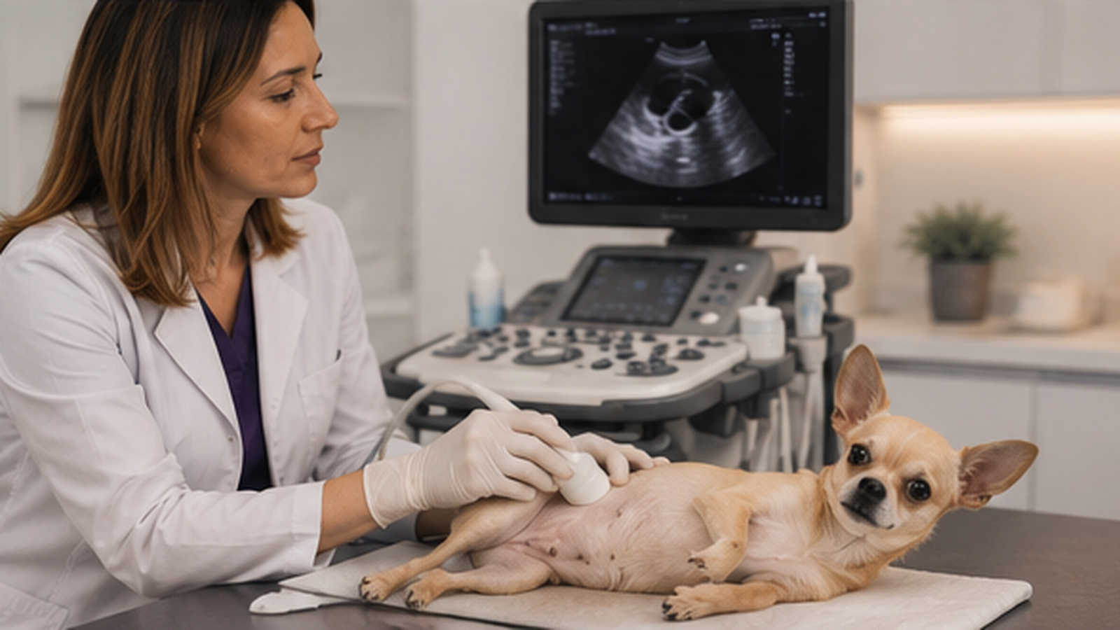 Ecografia della gravidanza nel cane: quando e come